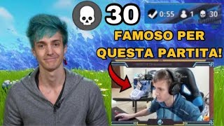 LA PARTITA CHE RESE NINJA FAMOSO A LIVELLO INTERNAZIONALE 30 BOMBE IN SOLO VS SQUAD Season 2 [upl. by Yleek]