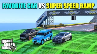 GTA 5  MICHAELS FAVOURITE GWAGON VS SUPER SPEED RAMP  BB GAMING [upl. by Annauqaj]