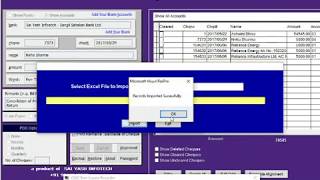 Cheque Printing from Excel xls Sheet [upl. by Eejan]