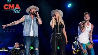 Florida Georgia Line amp Bebe Rexha Meant To Be Live at CMA Fest 2018 [upl. by Acinoj]