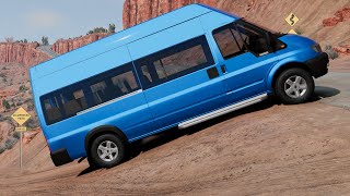 BeamNG Drive  Ford Transit MK6 Passenger Van Desert Driving [upl. by Gney]