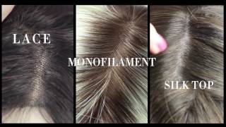 3 Types of Hand knotted Cap Construction  Lace VS Monofilament VS Silk Top [upl. by Leynad]