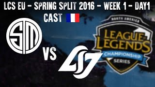 TSM vs CLG  LCS NA 2016  Spring Split  Week 1  Day 1  FR [upl. by Llirred]