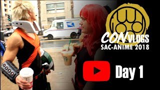 Iwood Cosplay Con Vlog SacAnime 2018 Winter Day 1of 3 [upl. by Eenaj669]