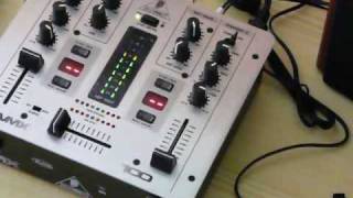 Behringer VMX100 Mixer with GENIUS SPHF20 3000A 80W speakers [upl. by Hancock]