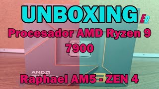 Unboxing Procesador AMD Ryzen 9 7900  Espacio Digital [upl. by Darren967]