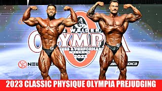 2023 Classic Physique Olympia Prejudging CBUM VS RAMON DINO ROUND 2 [upl. by Eilsehc770]