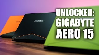 GIGABYTE Aero 15 Laptop  GTX 1060 with Bezelless Display [upl. by Elene]