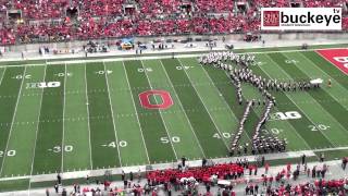 Ohio State Marching Band quotMichael Jackson Tributequot  Halftime vs Iowa 101913 [upl. by Ynaittirb]