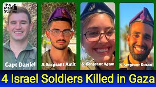 🚨 4 Israeli Soldiers Killed in Southern Gaza Fighting [upl. by Hanauq938]