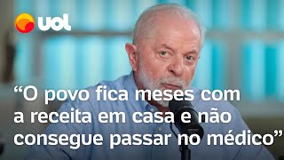 Lula defende a criação de convênios para diminuir filas de espera no SUS O povo espera por meses [upl. by Assiral]