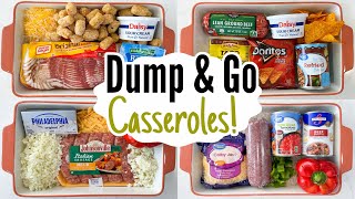 DUMP amp GO CASSEROLES  5 Quick amp EASY Casserole Dinner Recipes  Tasty Cheap Meals  Julia Pacheco [upl. by Inittirb180]