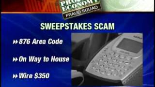 Fraud Squad Scammers Use Sweepstakes To Steal Money [upl. by Sida]