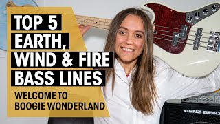 Top 5 Earth Wind and Fire Bass Lines  Verdine White  Thomann [upl. by Eneleoj]