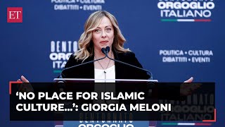 Islamic culture not compatible with European Values Italian Prime Minister Giorgia Meloni [upl. by Durwyn]