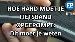 HOE HARD MOET JE FIETSBAND OPGEPOMPT Dit moet je weten [upl. by Mackey29]