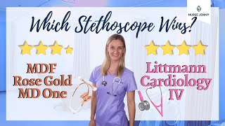 Littmann Cardiology IV Stethoscope Vs MDF Md One 777 Stethoscope [upl. by Ayanej]