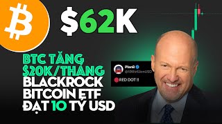 1837  Blackrock Bitcoin ETF Đạt 10 Tỷ USD  Chính Phủ Hoa Kỳ Di Chuyển Gần 1 Tỷ USD BTC [upl. by Elocin]