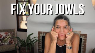 Fix Your Sagging Jowls  Natural AntiAging Tips [upl. by Norga]