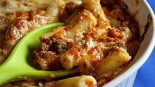 Easy Baked Ziti  Lighter Less Fat [upl. by Seroka]