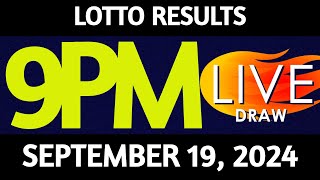 Lotto Result Today 900 pm draw September 19 2024 Thursday PCSO LIVE [upl. by Woodall565]