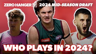 Which Midseason draftees could play in 2024  2024 AFL MidSeason Draft [upl. by Johnsson]