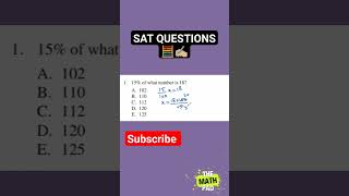 Percentage Fractions and MUCH MORE 📚satmath satprep sat satmathpractice percentageshorttrick [upl. by Nichole]