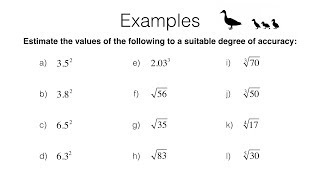 BossMaths N6b – Estimating powers and roots [upl. by Herrick]