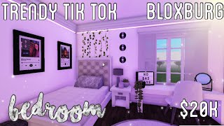 Trendy TikTok Bedroom Bloxburg Revamped  Bloxburg VaporwavePintrest Bedroom  melendezz [upl. by Plafker]