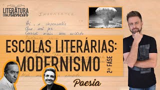 SEGUNDA FASE DO MODERNISMO  POESIA  Escolas Literárias [upl. by Nahgen72]