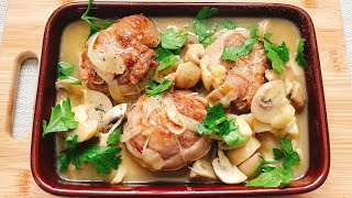 PAUPIETTES DE VEAU AU CHAMPIGNONS  Stuffed Veal Deep in Mushrooms Creamy  Comfort Food 287 SUB [upl. by Einra254]