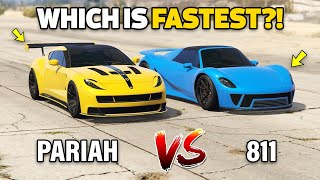 GTA 5 ONLINE  PARIAH VS 811 WHICH IS FASTEST [upl. by Anahgem]