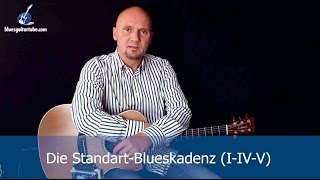 Die Standart 12Takt Blueskadenz das IIVV Bluesschema [upl. by Nylram]