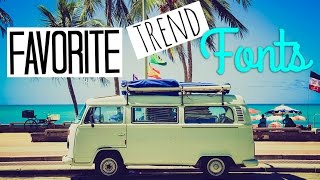 10 Favorite Trend Fonts Popular Youtubers Use  Editapple Editing Hacks For Youtubers [upl. by Yks]