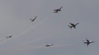 USAF Thunderbird Perform the Inspirational Delta Burst [upl. by Laveen686]