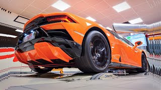 2021 Lamborghini Huracan EVO RWD SCREAMING on the DYNO  Stage 1 ECU Tune  Results [upl. by Sokem]