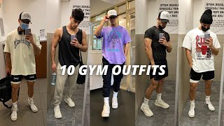 10 Outfits for the Gym  Workout Fit Ideas for Guys [upl. by Berrie]