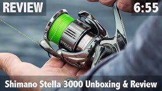 Shimano Stella 3000 Unboxing amp Review  Yellowtail Kingfish Test [upl. by Eirek904]