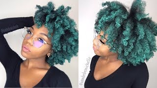 Color Natural Hair WITHOUT Bleach  IAMBEBEMICHELLE tutorial [upl. by Olcott]