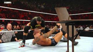 Raw John Cena vs Randy Orton  Tables Match [upl. by Aelyk]