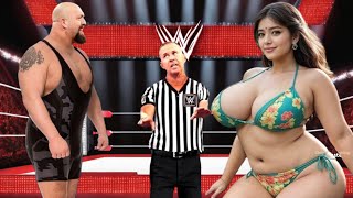 🔥WWE 2K24  US Sara Ji VsBig Show  WWE2k Sep 1 2024 [upl. by Esikram]