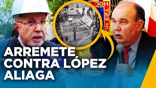 Carlos Bruce arremete contra Rafael López Aliaga por destruir parque de Surco [upl. by Ewan]