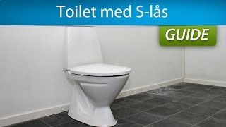 Montering af toilet  gulvstående med Slås [upl. by Aihsit]