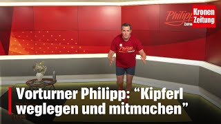 Philipp bewegt am Sonntag 229 Kipferl weglegen und mitturnen [upl. by Ahsenwahs291]