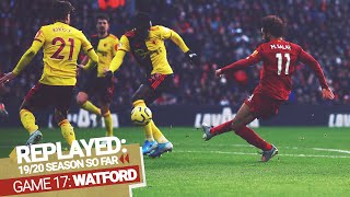 REPLAYED Liverpool 20 Watford  Salah doubles up to beat Watford [upl. by Erlin622]