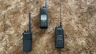 3 Talk Permit Tones on 3 Different Radios [upl. by Velick]