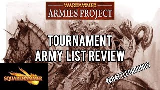 Warhammer Fantasy TOURNAMENT LIST REVIEW Warhammer Armies Project VLOG Podcast [upl. by Lika]