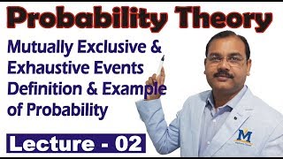 Probability Theory Mutually Exclusive and Exhaustive Events Definition of Probability in Hindi [upl. by Zeta260]