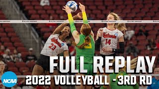 Oregon vs Nebraska 2022 NCAA volleyball regional semifinals  FULL REPLAY [upl. by Raybin]