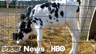 These Supercows Are Genetically Bred To Fetch Six Figures At Auction HBO [upl. by Hgielhsa]